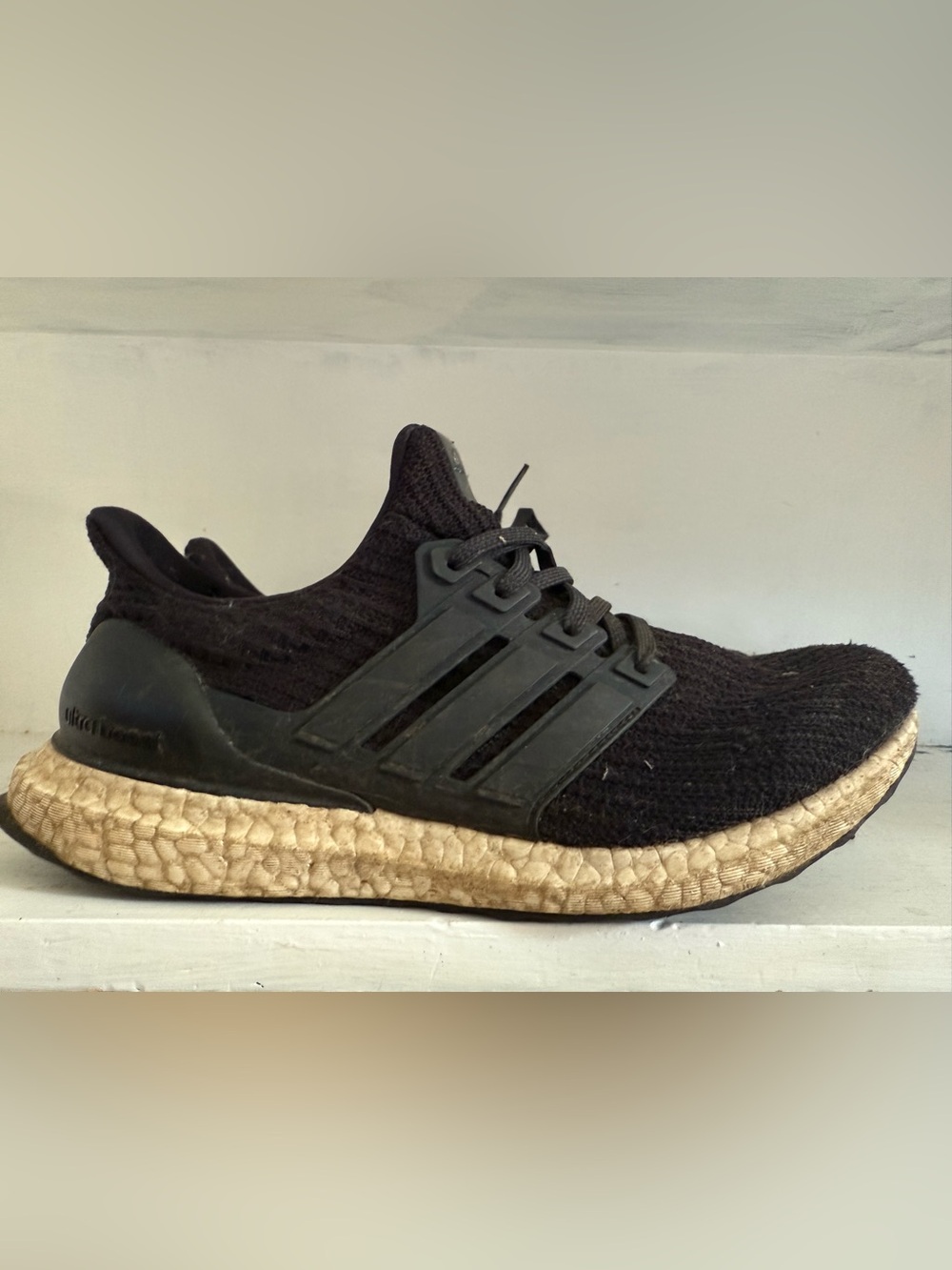 Adidas Ultraboost Black Athletic Sneakers- Size 8